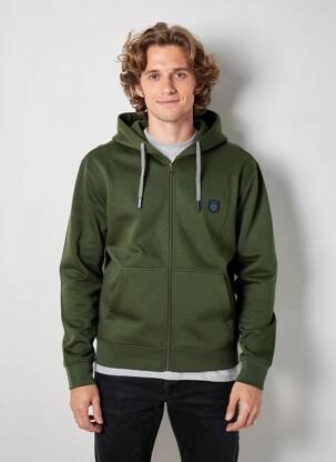Jachete casual strânsă pe partea de jos verde JACK & JONES bărbat