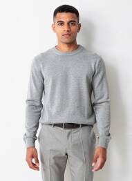 Pulover elasticitate mâneci lungi gri JACK & JONES bărbat