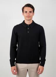 Pulover elasticitate mâneci lungi negru JACK & JONES bărbat