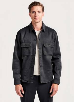 Jachete casual croială dreaptă gri JACK & JONES bărbat