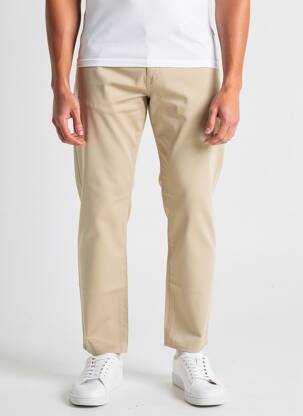 Pantalon drept croială dreaptă bej BARMAS bărbat