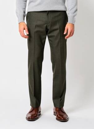 Pantalon slim închidere cu fermoar sub clapetă cu cârlig verde BARMAS bărbat