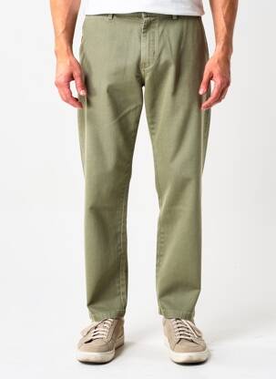 Pantalon drept închidere cu fermoar sub clapetă cu cârlig verde BARMAS bărbat