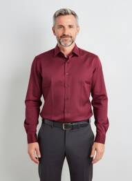 Cămașă cu mâneci lungi croială cambrată roșu DESOTO bărbat