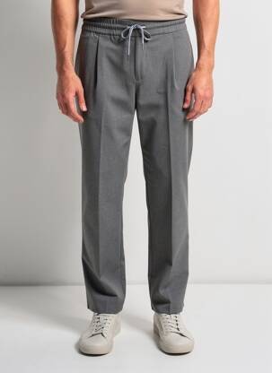 Pantalon chino țesătură melanj mărime normală gri M5 BY MEYER bărbat