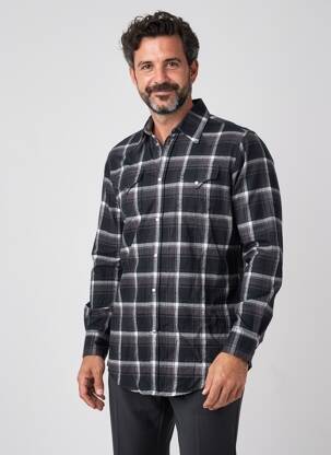 Cămașă cu mâneci lungi buzunare negru DSQUARED2 bărbat