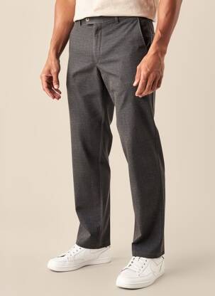 Pantalon chino țesătură melanj mărime normală gri MMX bărbat