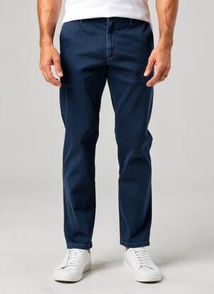 Pantalon chino elasticitate mărime normală albastru MMX bărbat