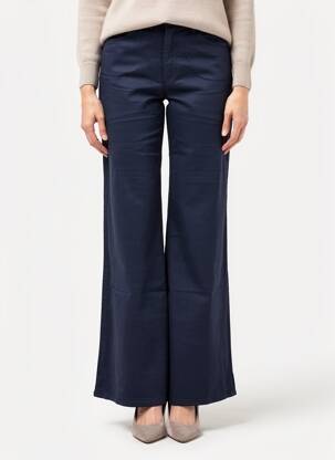 Pantalon evazat elasticitate mărime normală albastru COUTURIST femeie
