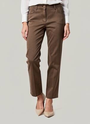 Pantalon slim buzunare maro COUTURIST femeie