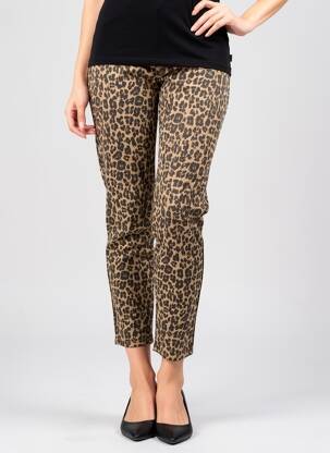 Pantalon 7/8 elasticitate mărime normală bej COUTURIST femeie