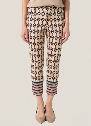 Pantalon 7/8 elasticitate mărime normală bej COUTURIST femeie