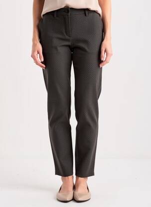 Pantalon chino închidere cu fermoar sub clapetă cu nasturi mărime normală negru COUTURIST femeie