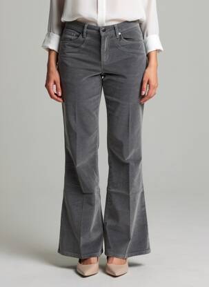 Pantalon evazat elasticitate mărime normală gri COUTURIST femeie