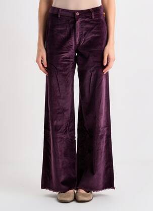 Pantalon evazat elasticitate mărime normală violet COUTURIST femeie