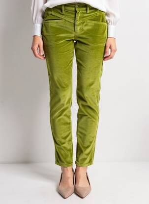 Pantalon slim elasticitate talie înaltă verde COUTURIST femeie