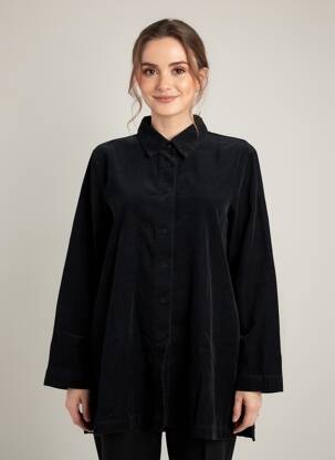 Tunică mâneci lungi guler de bluză negru MES SOEURS ET MOI femeie