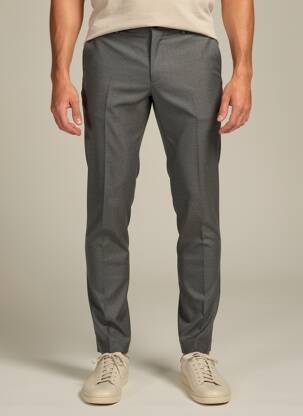 Pantalon slim țesătură melanj mărime normală gri ALBERTO bărbat