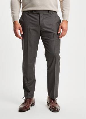 Pantalon slim țesătură melanj mărime normală gri ALBERTO bărbat