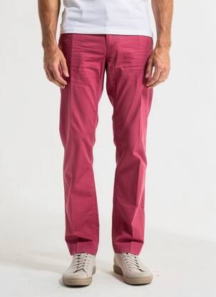 Pantalon chino închidere cu fermoar sub clapetă cu cârlig mărime normală roșu UNGARO bărbat