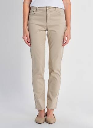 Pantalon slim elasticitate mărime normală bej YZY femeie