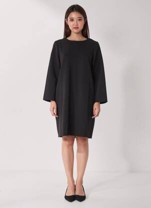 Rochie midi mâneci lungi mâneci lungi negru AKOZ DE TOI femeie