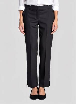 Pantalon drept talie elastică negru BARILOCHE femeie