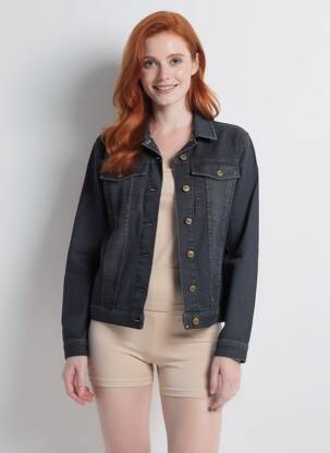 Jachete casual buzunare negru COUTURIST femeie