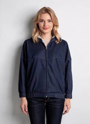 Jachete casual buzunare albastru COUTURIST femeie