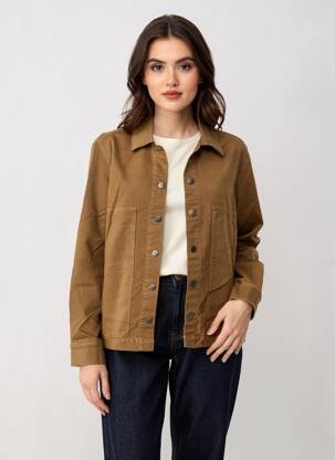 Jachete casual croială dreaptă maro COUTURIST femeie