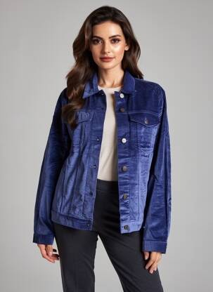 Jachete casual buzunare albastru COUTURIST femeie