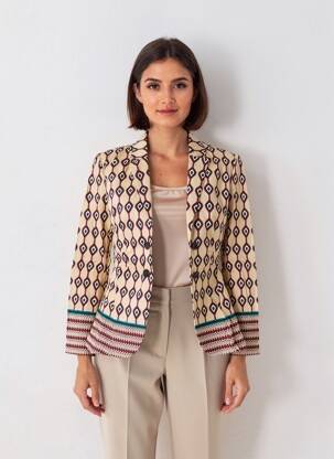Sacou buzunare bej COUTURIST femeie