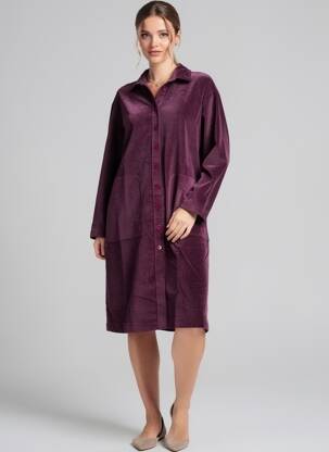 Rochie midi mâneci lungi mâneci lungi violet COUTURIST femeie