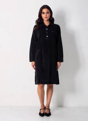 Rochie scurtă mâneci lungi mâneci lungi negru COUTURIST femeie