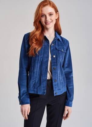 Jachete casual buzunare albastru COUTURIST femeie
