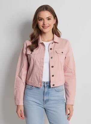 Jachete casual buzunare roz COUTURIST femeie