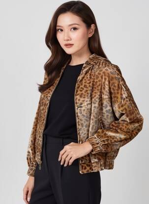 Jachete casual guler rotund bej COUTURIST femeie