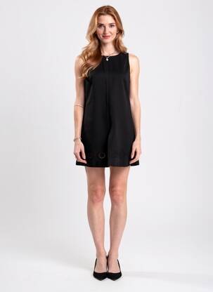 Rochie midi fără mâneci fără mâneci negru TWINSET femeie