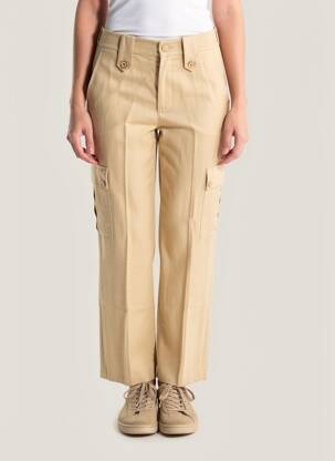 Pantalon cargo subțire mărime normală bej TWINSET femeie
