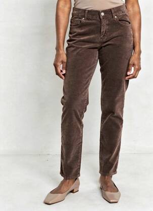 Pantalon slim elasticitate mărime normală maro ANGELS femeie