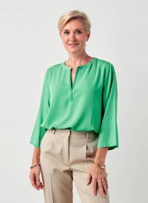 Bluză mâneci 3/4 mâneci 3/4 verde FRANK WALDER femeie