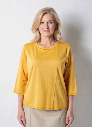 Tricou mâneci 3/4 mâneci 3/4 portocaliu FRANK WALDER femeie