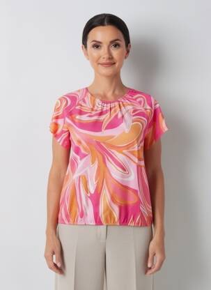 Tricou elasticitate mâneci scurte roz BETTY BARCLAY femeie