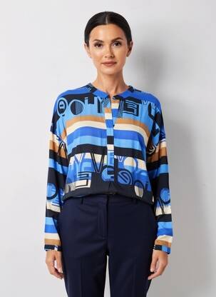 Tunică mâneci lungi guler rotund albastru BETTY BARCLAY femeie
