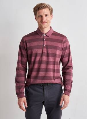 Polo mâneci lungi mâneci lungi violet PIERRE CARDIN bărbat