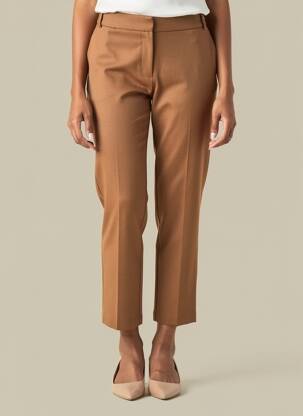 Pantalon 7/8 buzunare maro LA PETITE FRANCAISE femeie