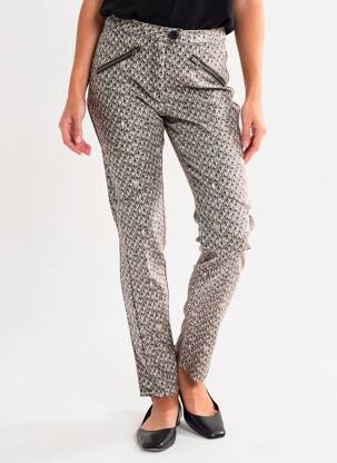Pantalon slim subțire negru NÜ femeie