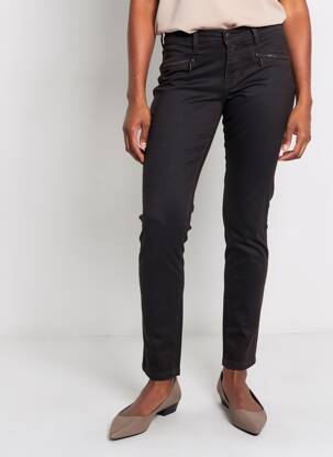 Pantalon slim buzunare maro DESGASTE femeie
