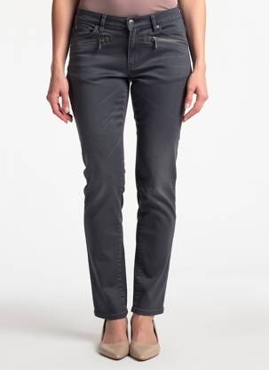 Pantalon slim buzunare gri DESGASTE femeie
