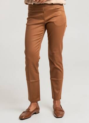 Pantalon slim talie elastică mărime normală maro GERRY WEBER femeie